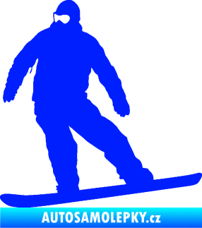 Samolepka Snowboard 034 levá modrá dynamic