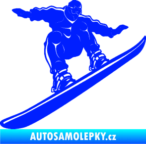 Samolepka Snowboard 038 pravá modrá dynamic