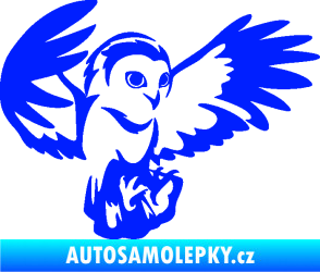 Samolepka Sova 006 pravá modrá dynamic
