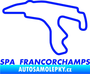 Samolepka Okruh Spa Francorchamps modrá dynamic