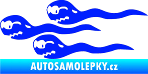 Samolepka Spermie levá modrá dynamic