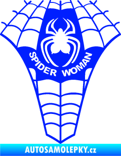 Samolepka Spider woman pavoučí žena modrá dynamic