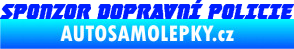 Samolepka Sponzor dopravní policie 001 modrá dynamic