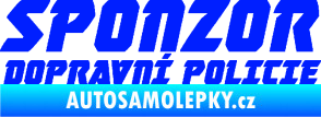 Samolepka Sponzor dopravní policie 002 modrá dynamic