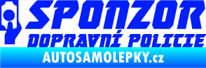 Samolepka Sponzor dopravní policie 004 modrá dynamic