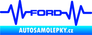 Samolepka Srdeční tep 027 Ford modrá dynamic