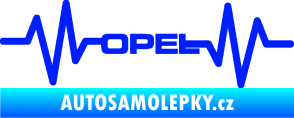 Samolepka Srdeční tep 029 Opel modrá dynamic
