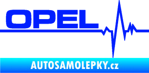 Samolepka Srdeční tep 036 levá Opel modrá dynamic
