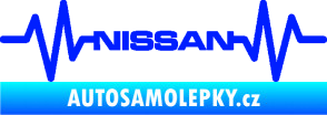 Samolepka Srdeční tep 051 Nissan modrá dynamic