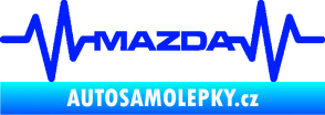 Samolepka Srdeční tep 059 Mazda modrá dynamic