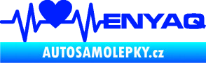 Samolepka Srdeční tep 062 pravá Enyaq modrá dynamic