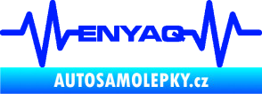 Samolepka Srdeční tep 063 Enyaq modrá dynamic