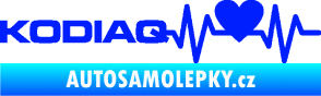 Samolepka Srdeční tep 070 levá Kodiaq modrá dynamic