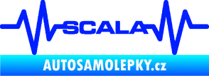 Samolepka Srdeční tep 075 Scala modrá dynamic