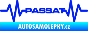 Samolepka Srdeční tep 076 Volkswagen Passat modrá dynamic