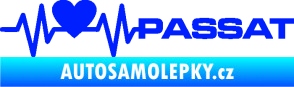 Samolepka Srdeční tep 077 pravá Volkswagen Passat modrá dynamic
