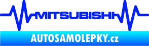 Samolepka Srdeční tep 083 Mitsubishi modrá dynamic
