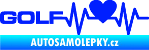 Samolepka Srdeční tep 084 levá Volkswagen Golf modrá dynamic