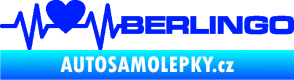Samolepka Srdeční tep 092 pravá Berlingo Citroen modrá dynamic