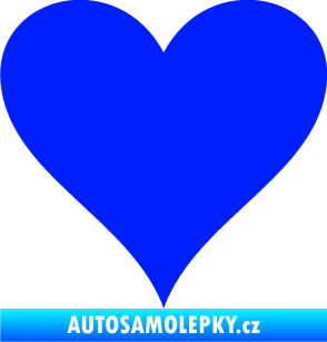 Samolepka Srdíčko 001 modrá dynamic