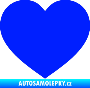 Samolepka Srdíčko 002 modrá dynamic