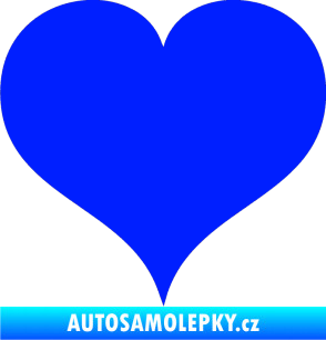 Samolepka Srdíčko 003 modrá dynamic