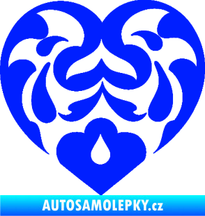 Samolepka Srdíčko 007 modrá dynamic