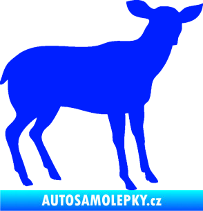Samolepka Srna 001 pravá modrá dynamic