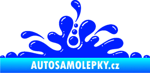 Samolepka Stékající skvrna 003 levá kaňka modrá dynamic