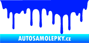 Samolepka Stékající skvrna 008 levá modrá dynamic