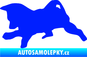 Samolepka Štěňátko 002 levá německý ovčák modrá dynamic