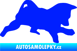 Samolepka Štěňátko 002 pravá německý ovčák modrá dynamic