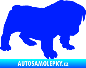 Samolepka Štěňátko 004 pravá francouzský buldoček modrá dynamic