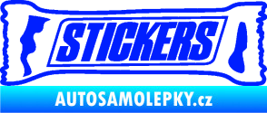 Samolepka Stickers nápis modrá dynamic