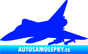 Samolepka Stíhací letoun 005 levá modrá dynamic