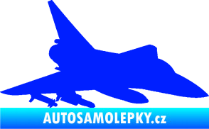 Samolepka Stíhací letoun 005 pravá modrá dynamic