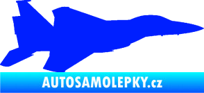 Samolepka Stíhací letoun 006 pravá modrá dynamic