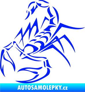 Samolepka Štír 017 levá modrá dynamic