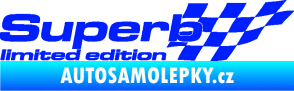 Samolepka Superb limited edition pravá modrá dynamic