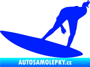Samolepka Surfař 001 levá modrá dynamic