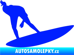 Samolepka Surfař 001 pravá modrá dynamic