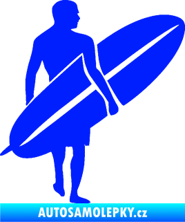 Samolepka Surfař 004 pravá modrá dynamic