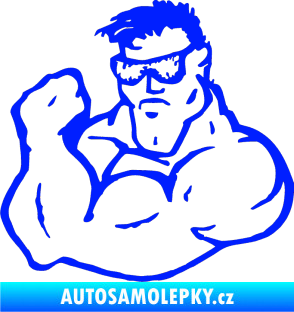 Samolepka Svalovec levá modrá dynamic