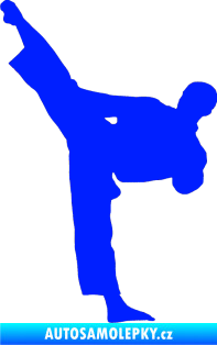 Samolepka Taekwondo 002 levá modrá dynamic
