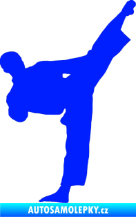 Samolepka Taekwondo 002 pravá modrá dynamic