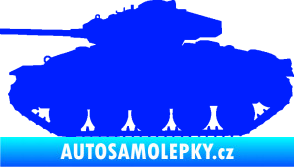 Samolepka Tank 001 levá WW2 modrá dynamic