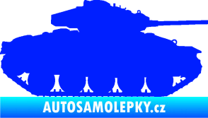 Samolepka Tank 001 pravá WW2 modrá dynamic
