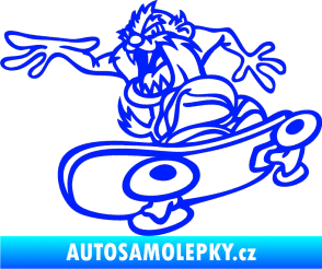Samolepka Tazman skate levá modrá dynamic