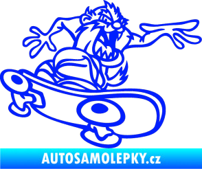 Samolepka Tazman skate pravá modrá dynamic