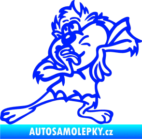 Samolepka Tazman stydlivej levá modrá dynamic